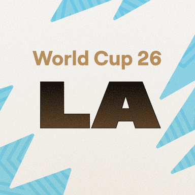 Los Angeles word mark world cup 2026 logo