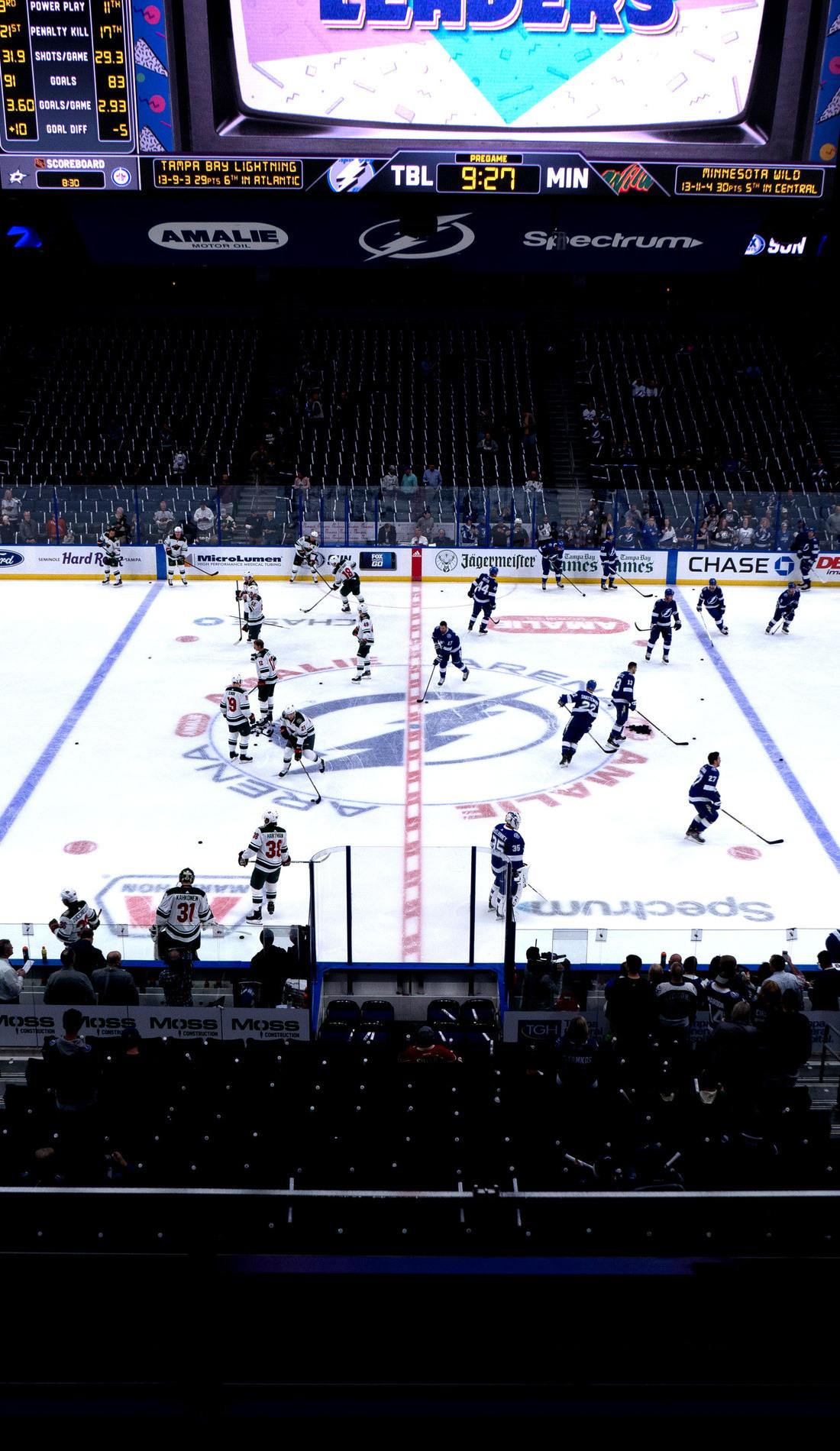 My first hockey game, Tampa Bay Lightning vs NY Rangers - Amalie