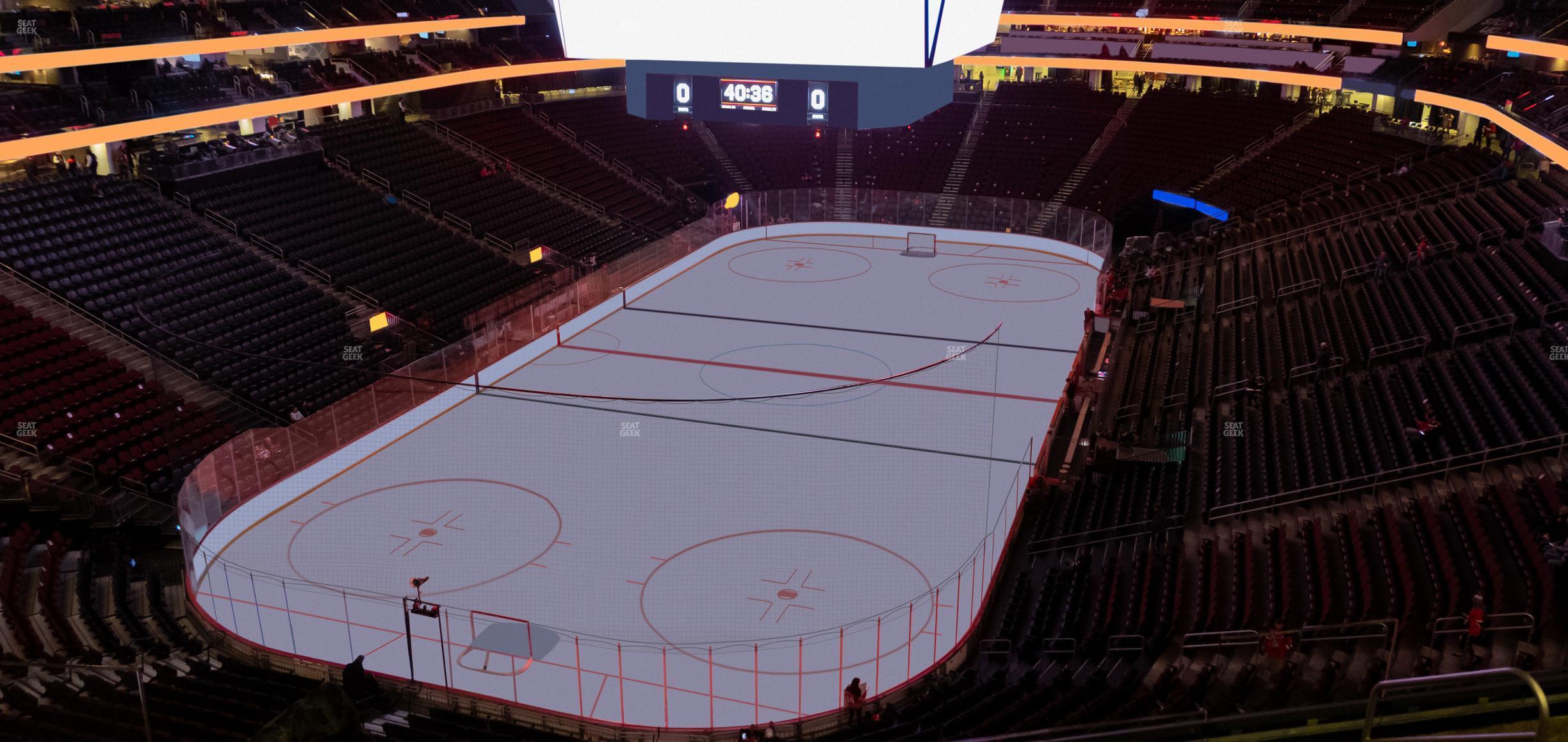 Seating view for Prudential Center Section 105