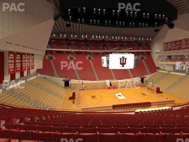 Seating view for Simon Skjodt Assembly Hall Section E