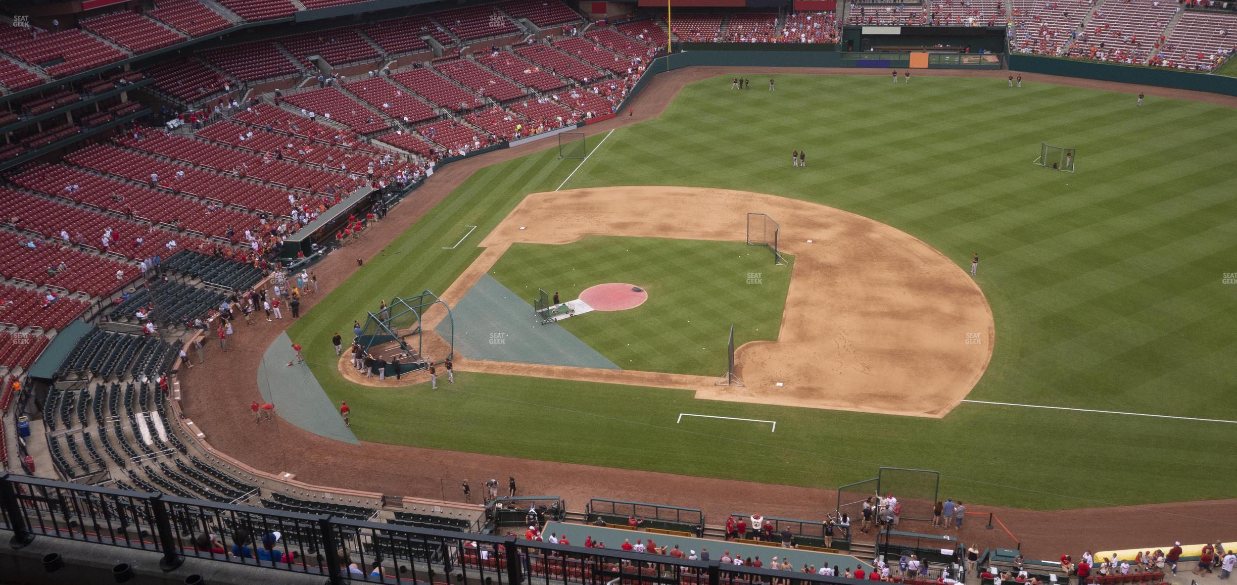 Seating view for Busch Stadium Section First Base Terrace 440