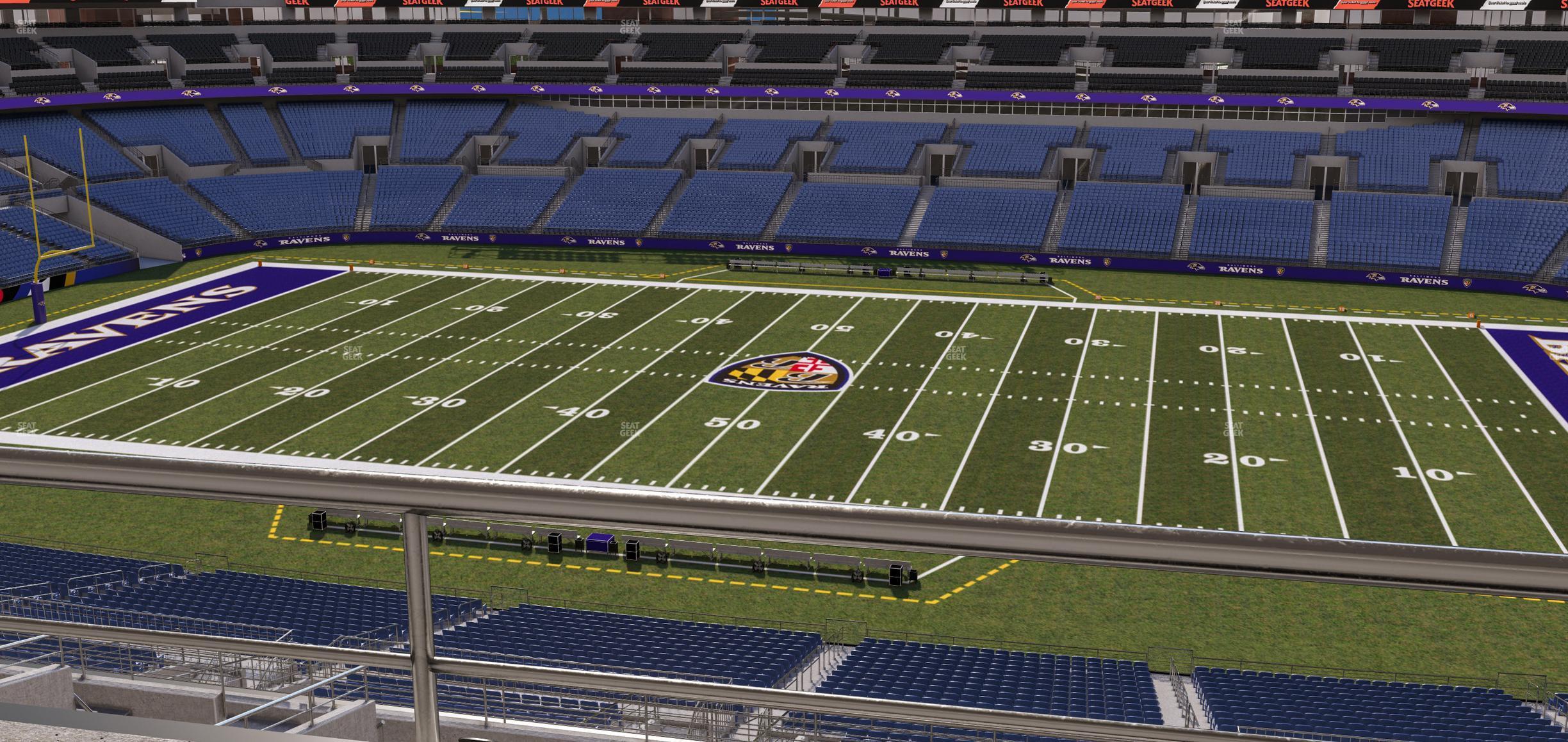 Seating view for M&T Bank Stadium Section Suite 409