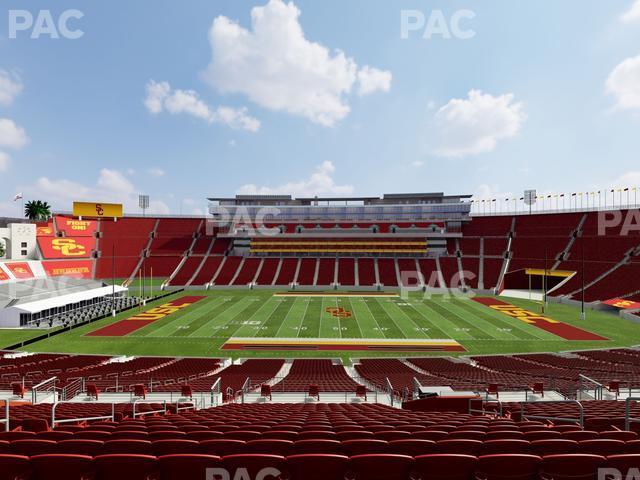 Seating view for Los Angeles Memorial Coliseum Section 222 A