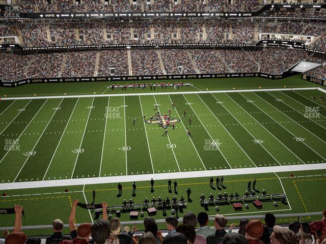 Seating view for Caesars Superdome Section 547