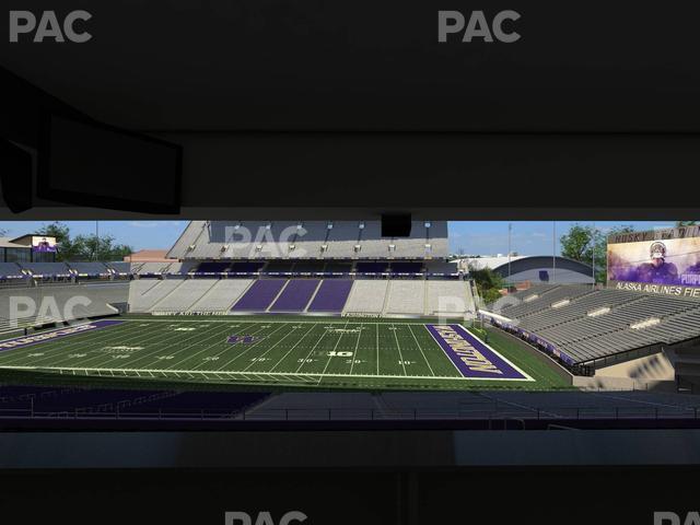 Seating view for Husky Stadium Section Club Husky 204