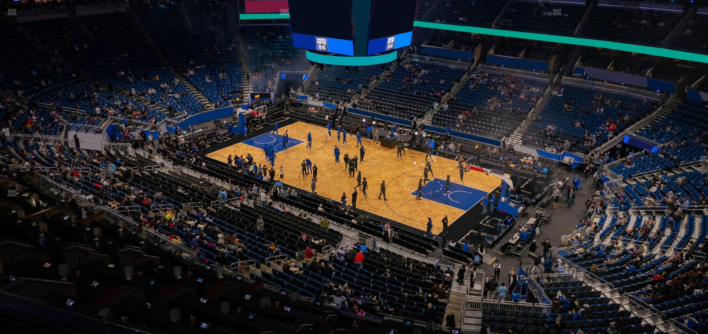 Seating view for Kia Center Section 222