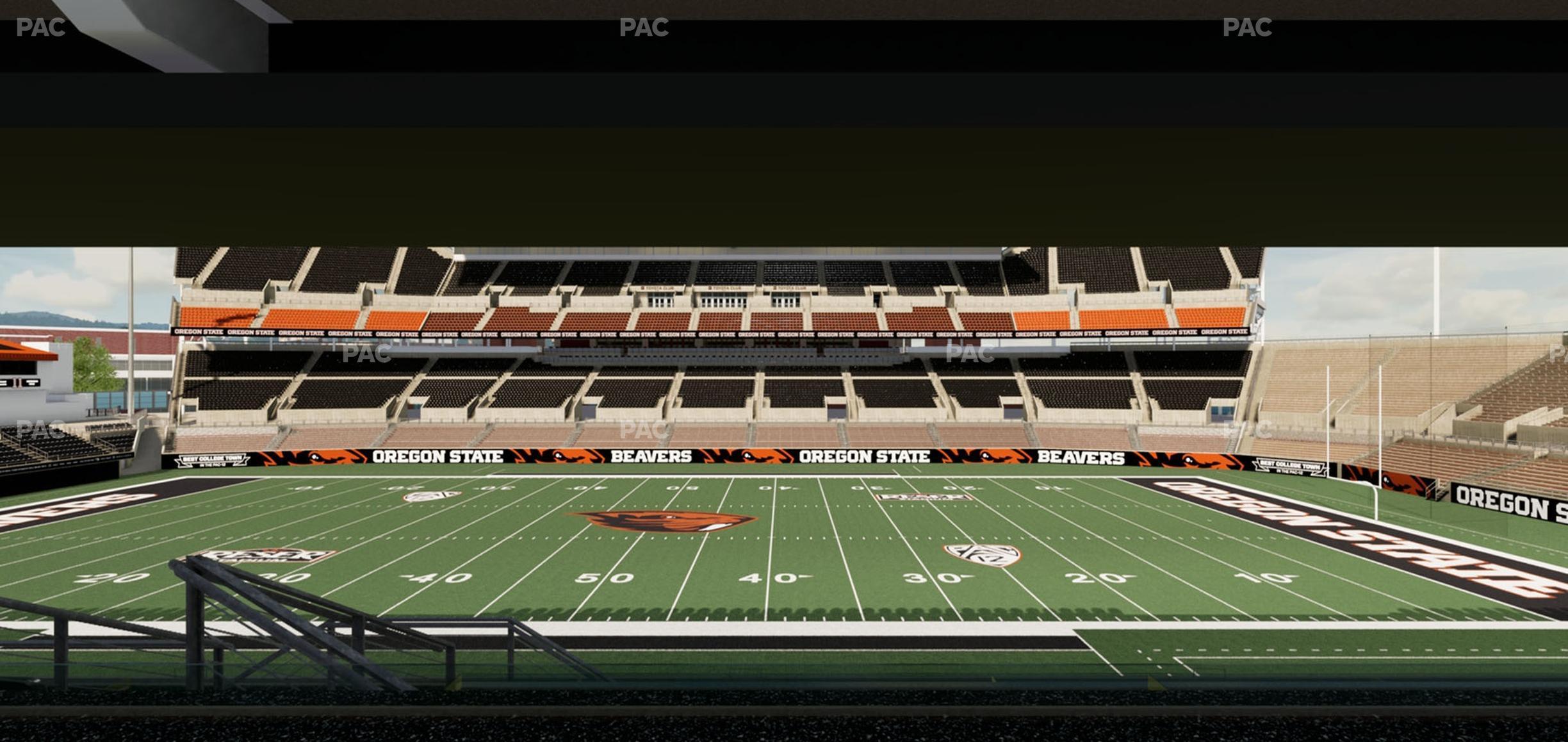 Seating view for Reser Stadium Section Box 14