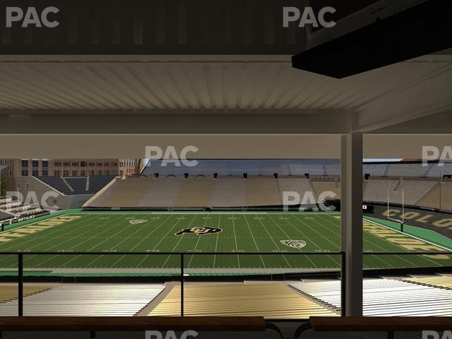 Seating view for Folsom Field Section 302