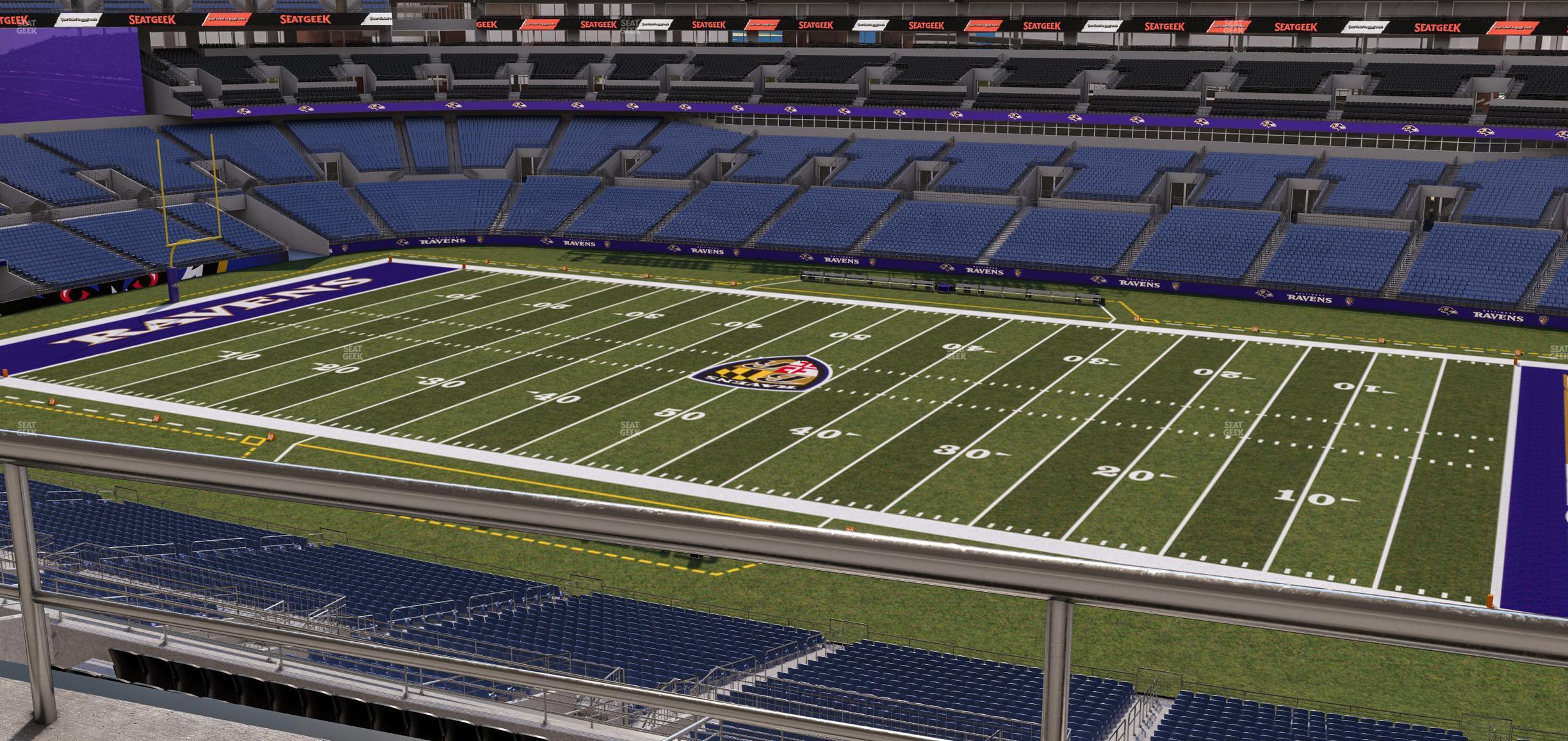 Seating view for M&T Bank Stadium Section Suite 406