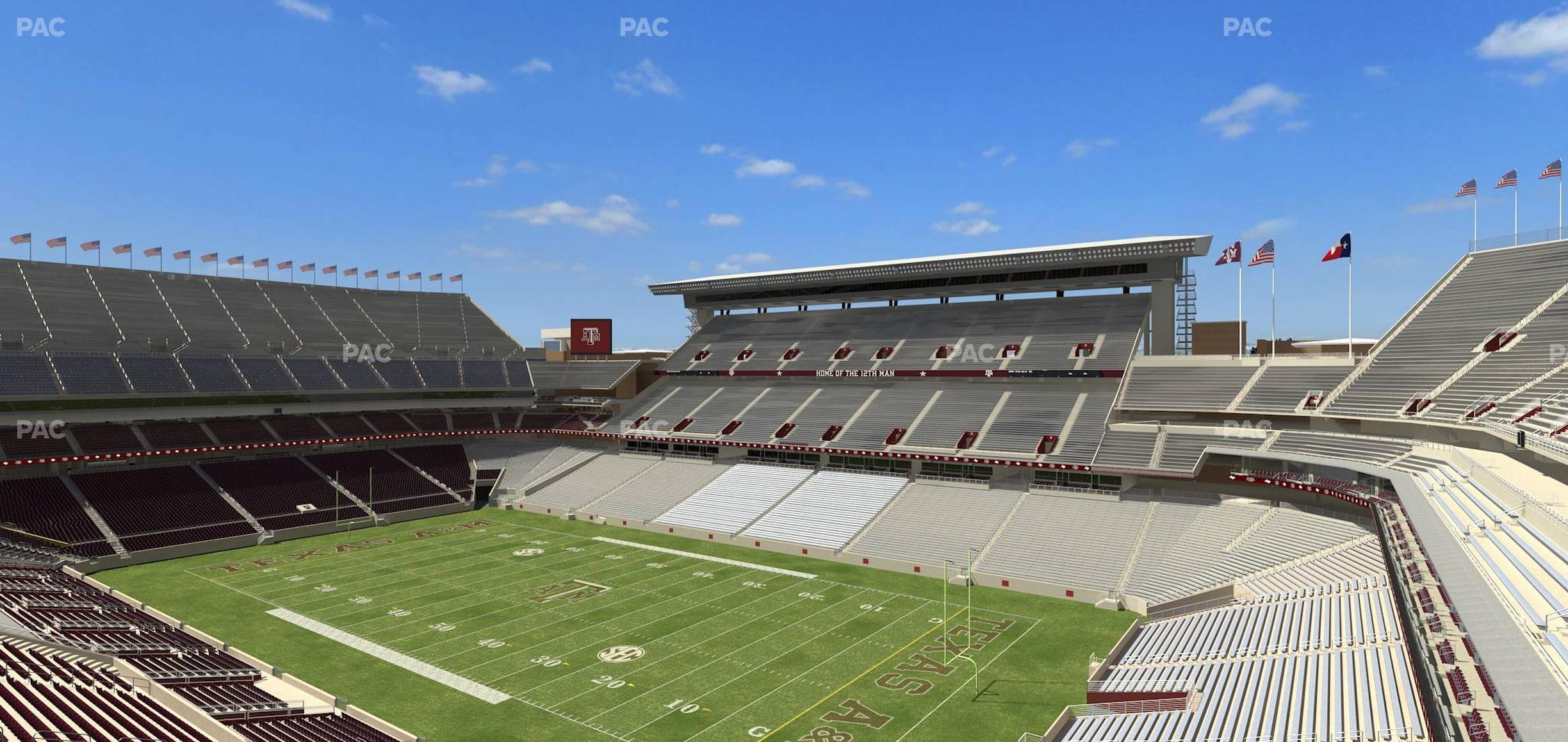 Seating view for Kyle Field Section 351