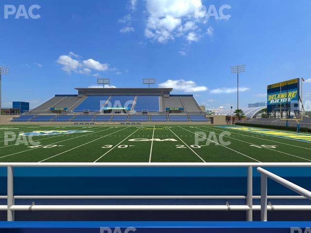 Seating view for Delaware Stadium Section East Box 64