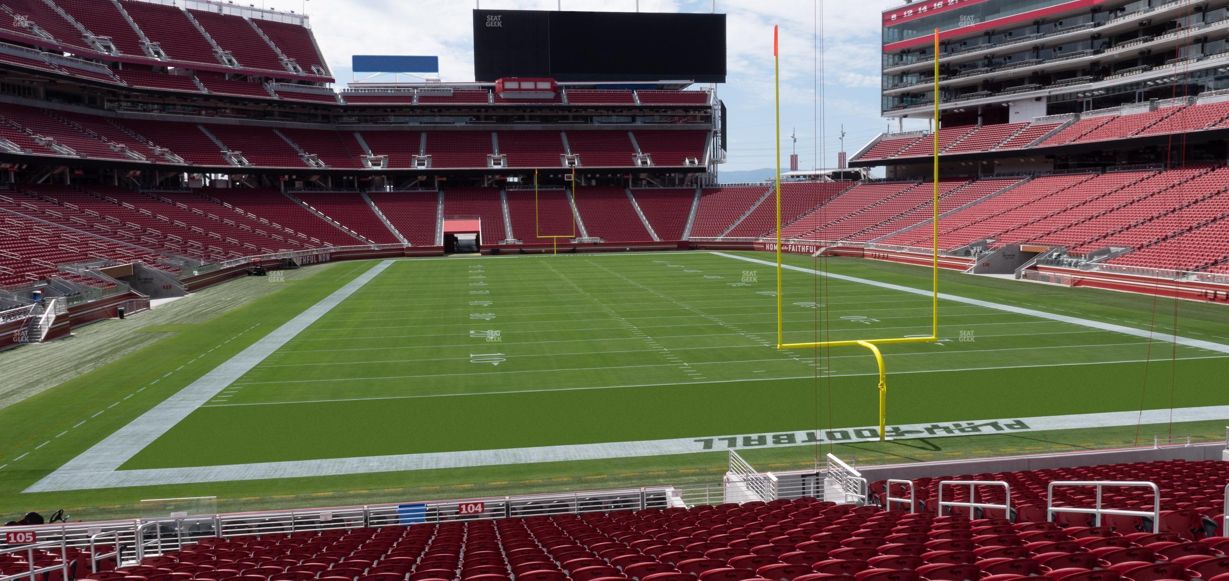 Seating view for Levi's Stadium Section 104