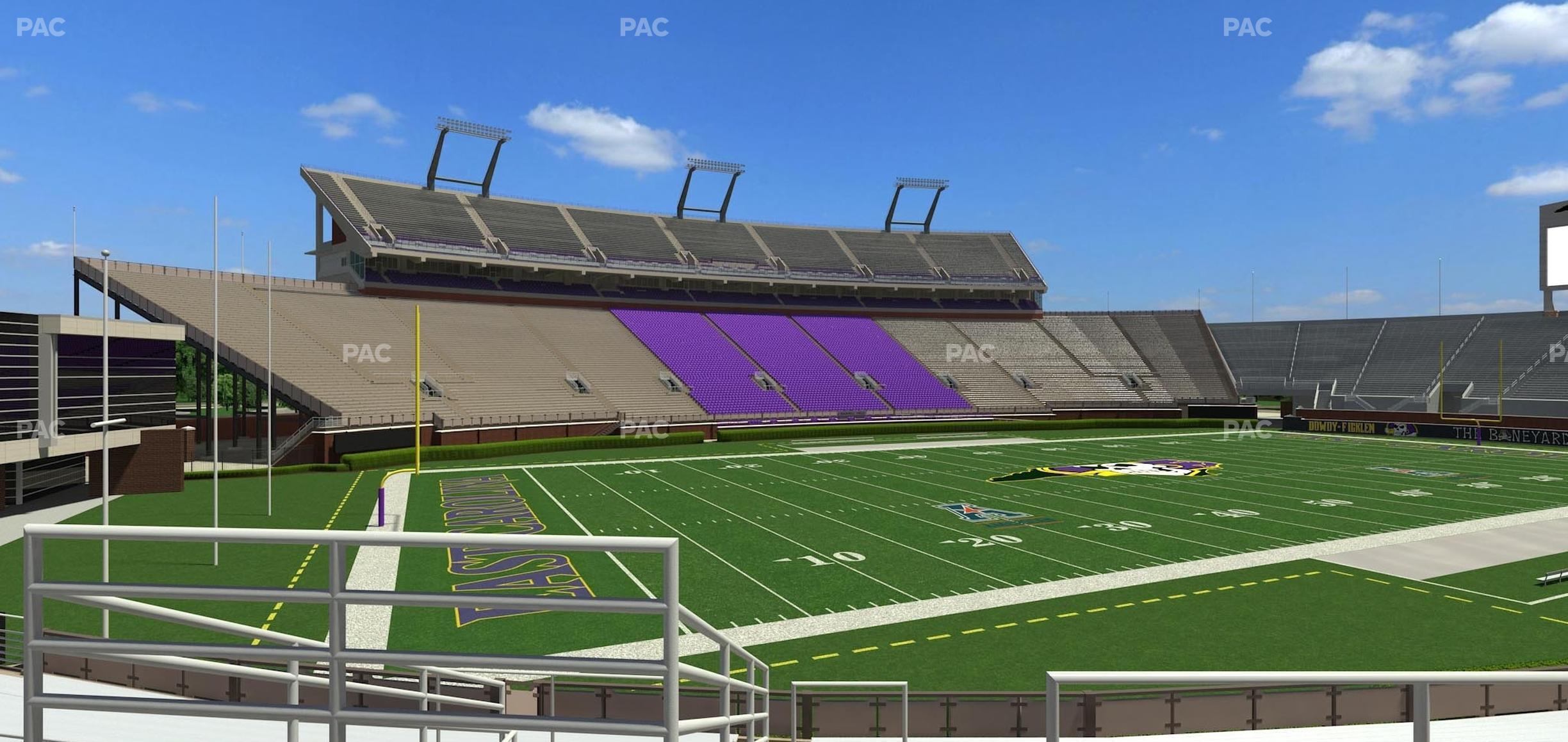 Seating view for Dowdy-Ficklen Stadium Section 10