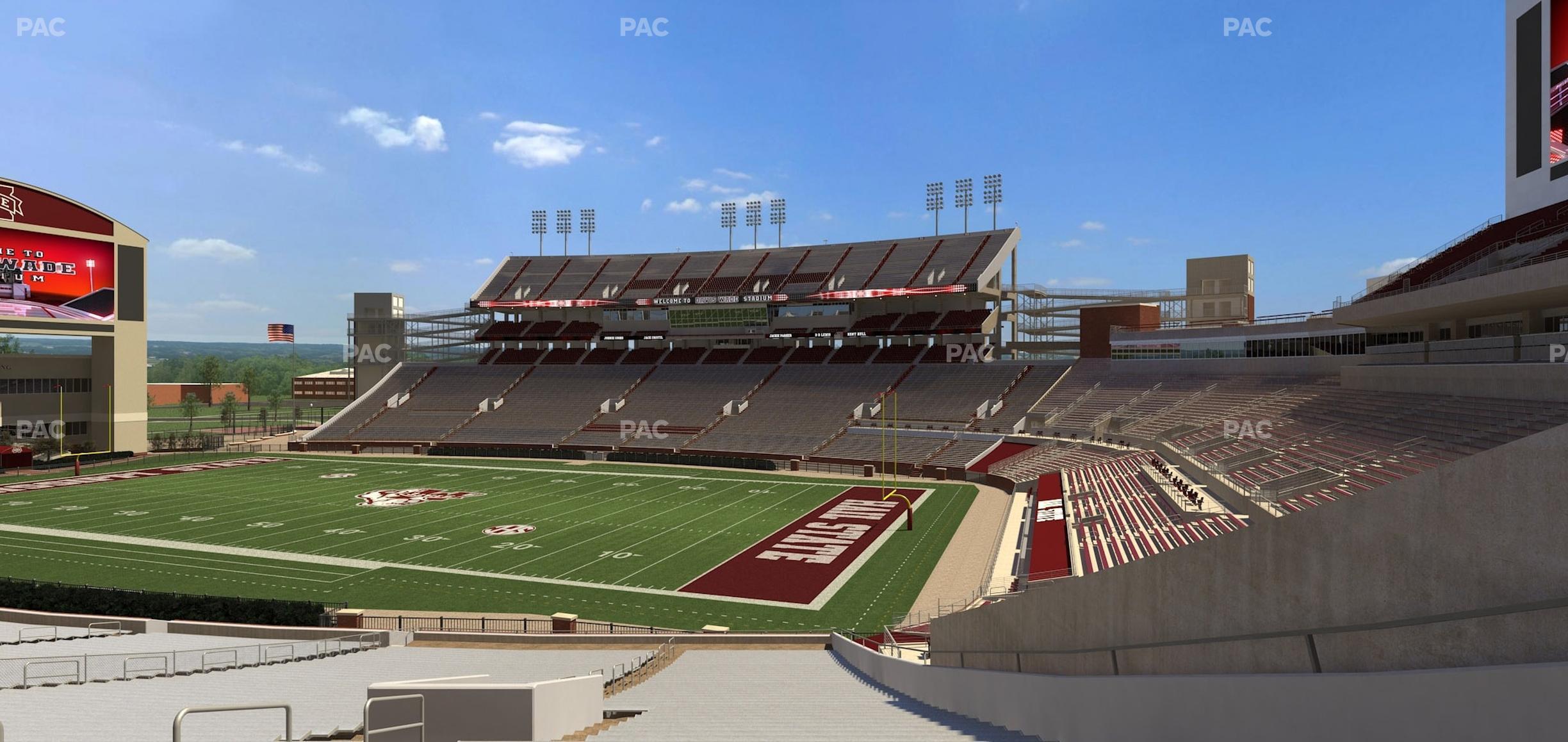 Seating view for Davis Wade Stadium Section State Level Suite 16