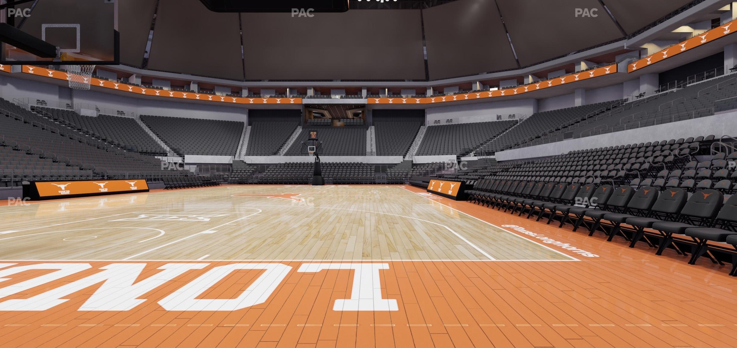 Seating view for Moody Center ATX Section Courtside West 1