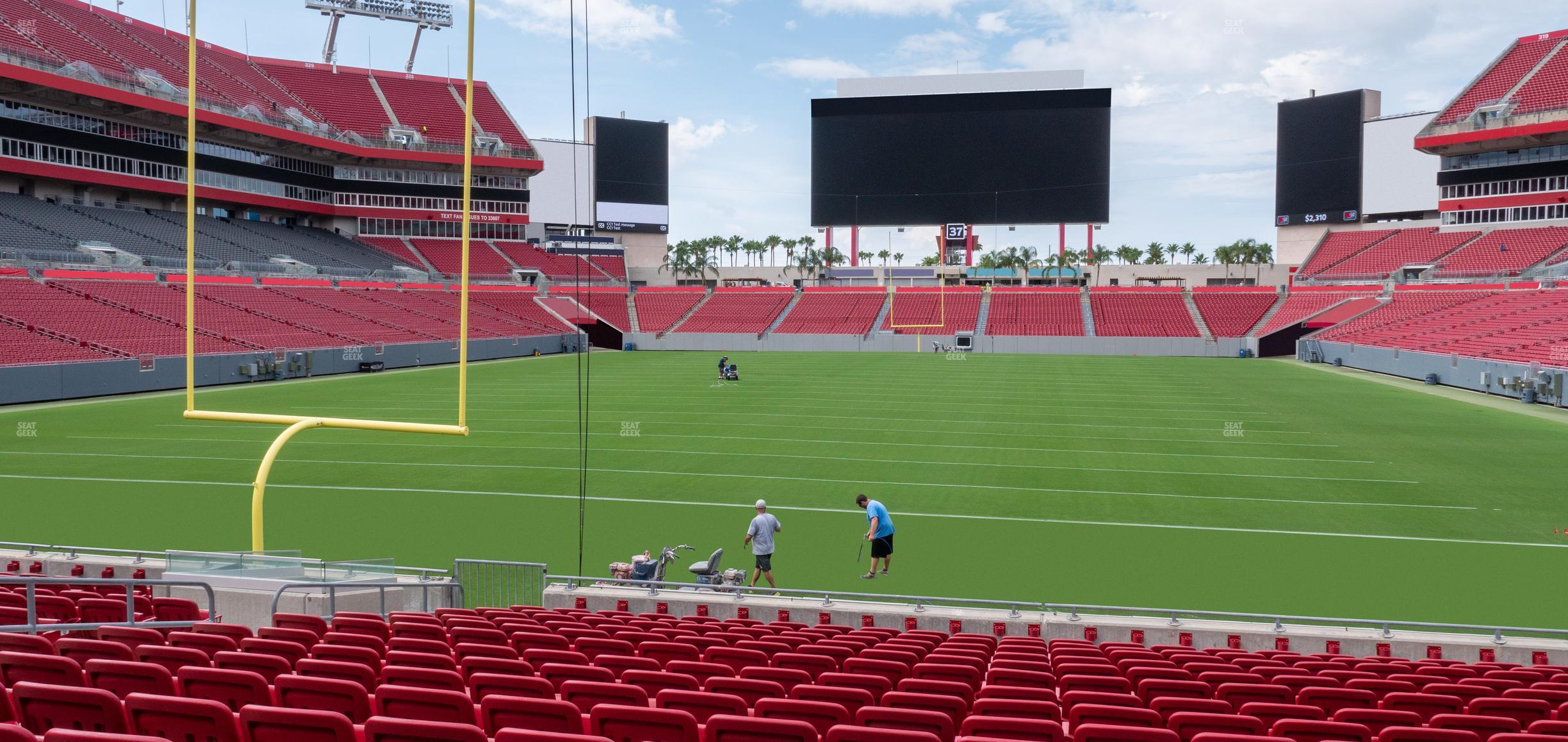 Seating view for Raymond James Stadium Section 149