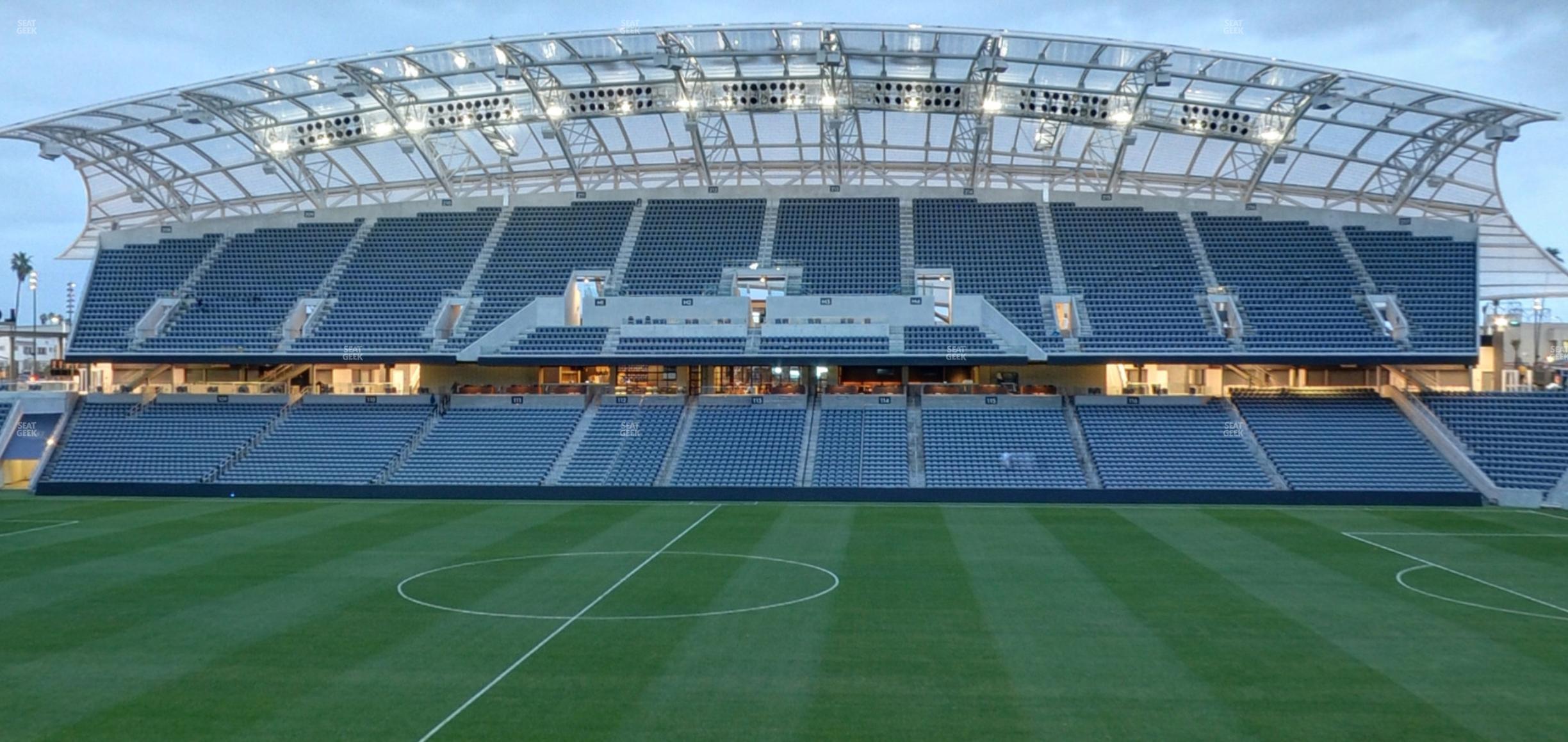 Seating view for BMO Stadium Section Directors Box 3