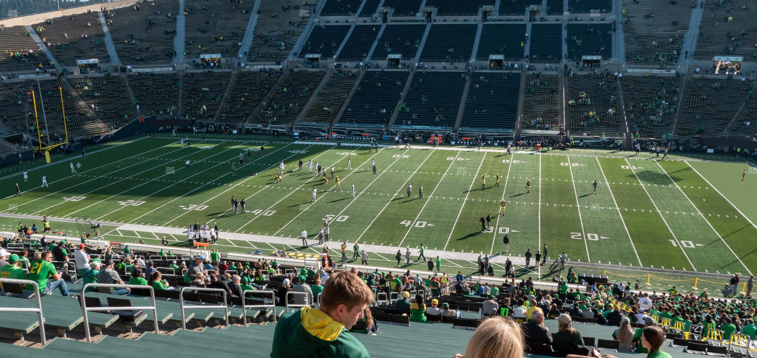 Seating view for Autzen Stadium Section Sro