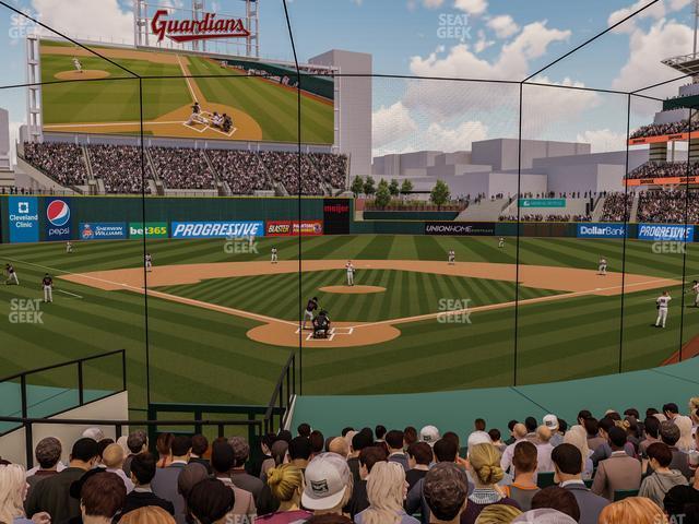 Seating view for Progressive Field Section 153