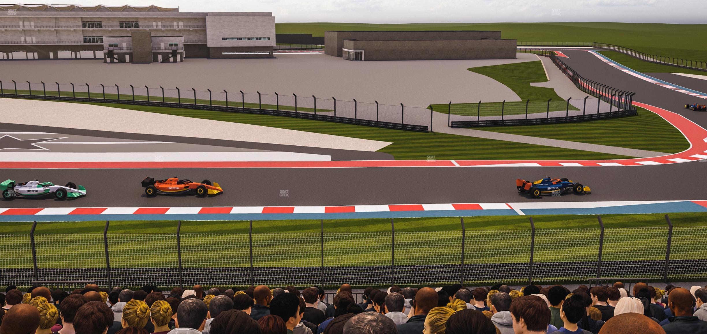 Seating view for Circuit of The Americas Section Turn 19 Bleachers 6