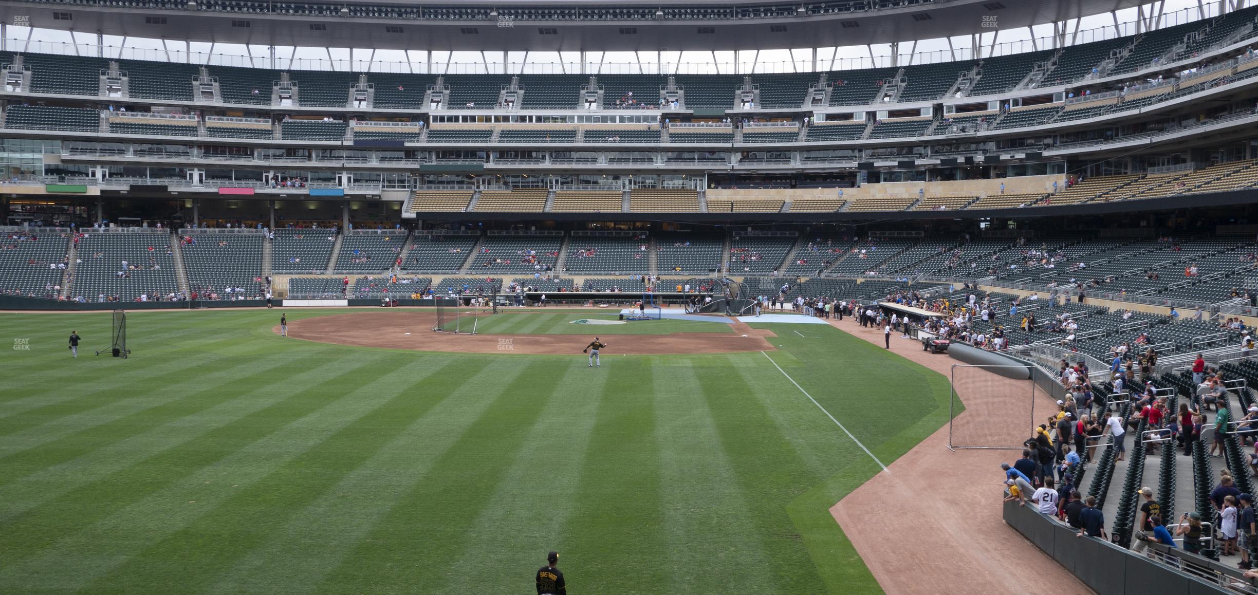 Seating view for Target Field Section 128