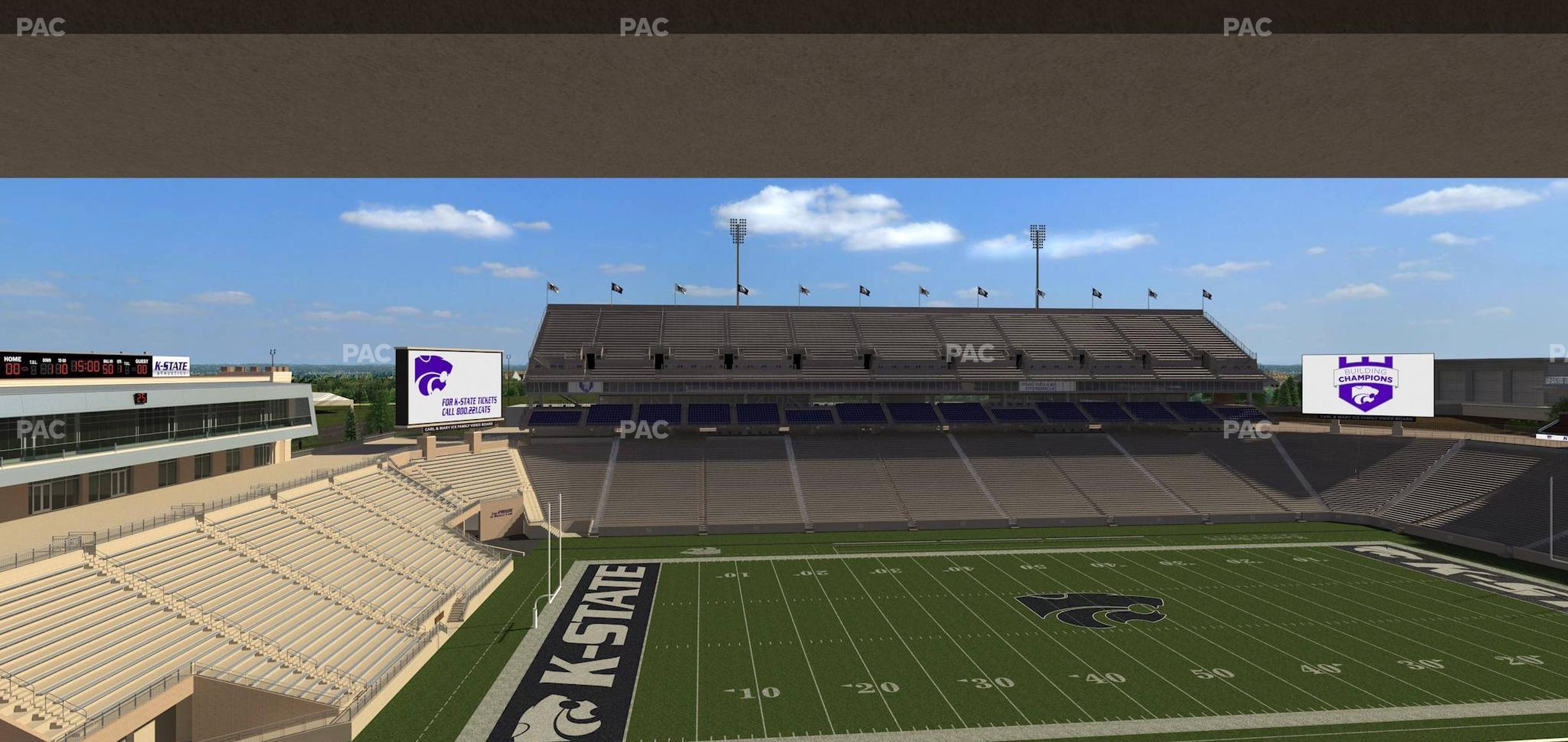 Seating view for Bill Snyder Family Stadium Section Loge 306