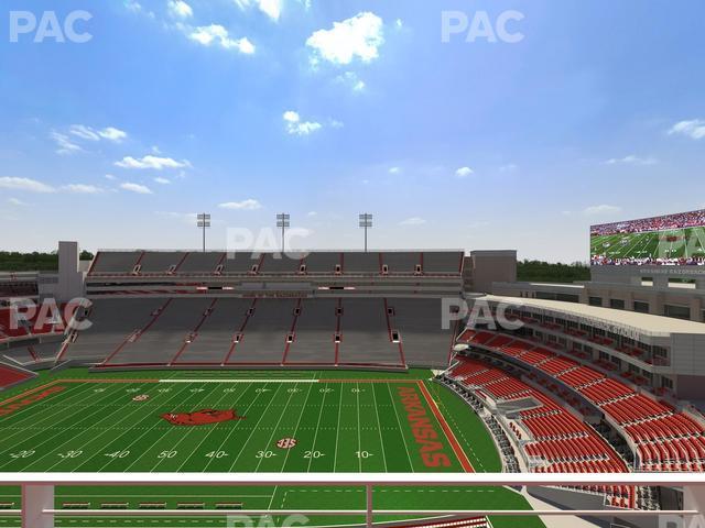 Seating view for Razorback Stadium Section 521 1