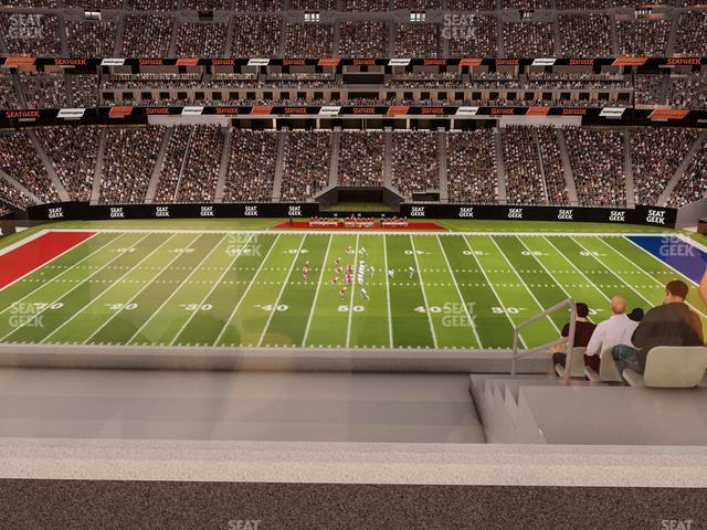 Seating view for Allegiant Stadium Section East Suite 2018