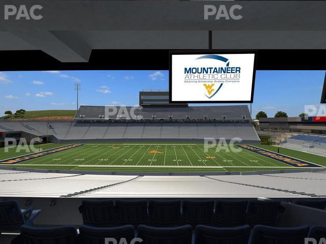 Seating view for Mountaineer Field at Milan Puskar Stadium Section Field Box 21