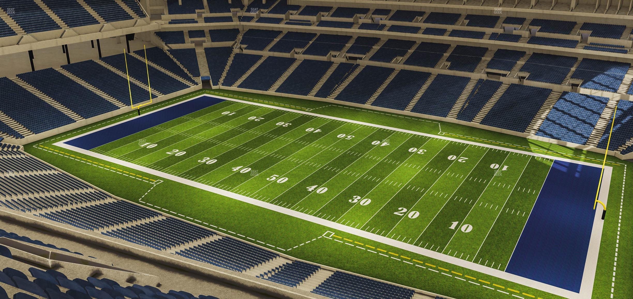 Seating view for Lucas Oil Stadium Section 636