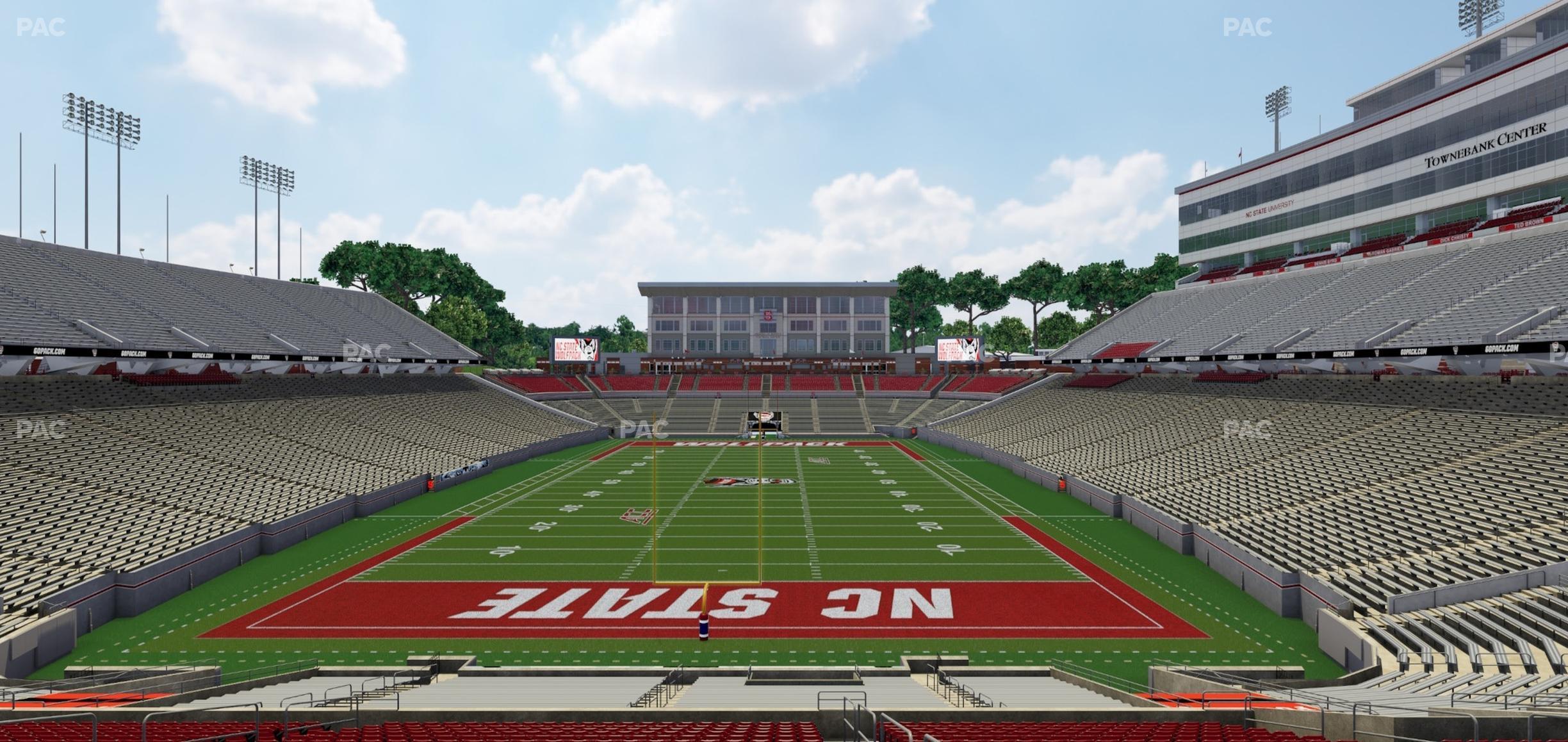 Seating view for Carter-Finley Stadium Section 221