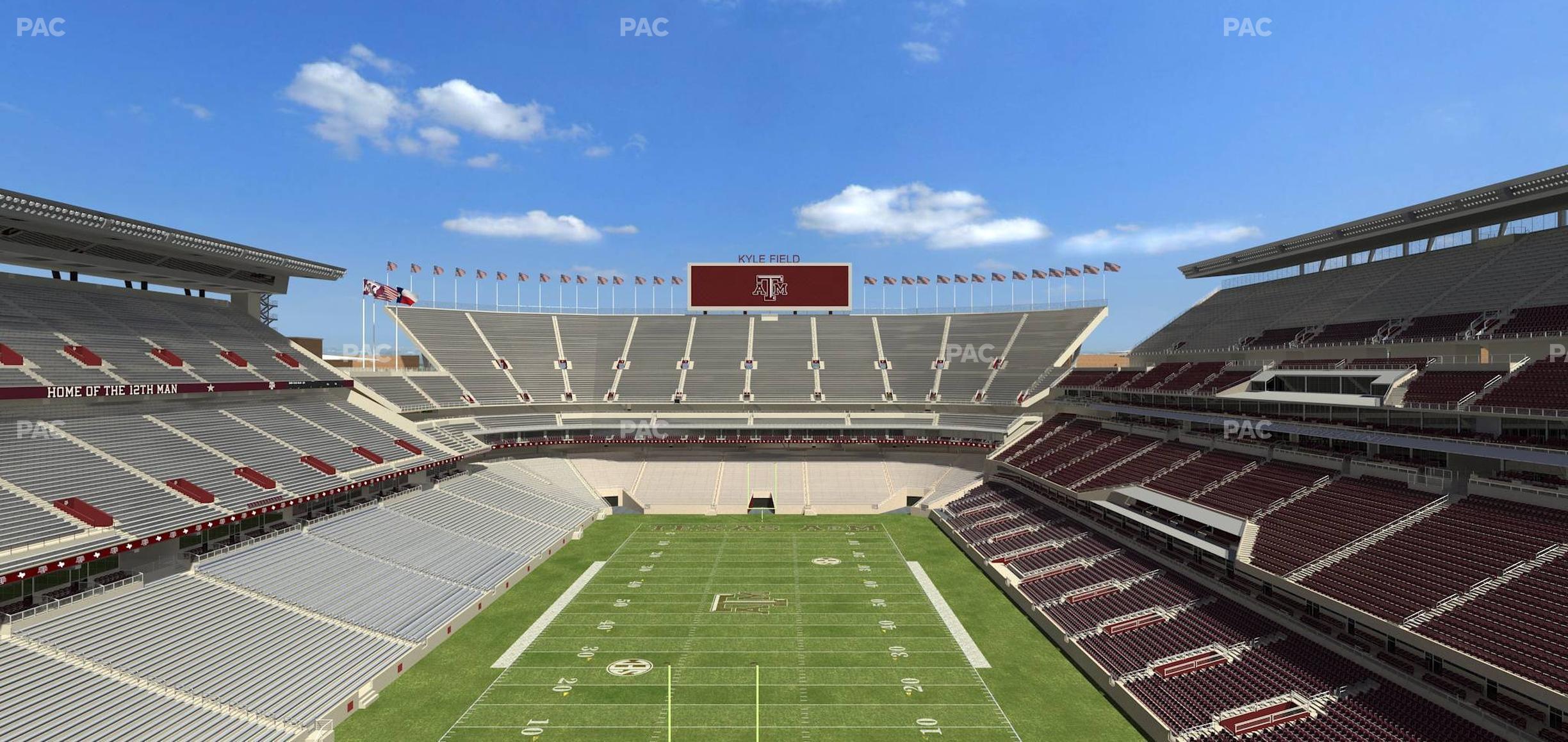 Seating view for Kyle Field Section 320