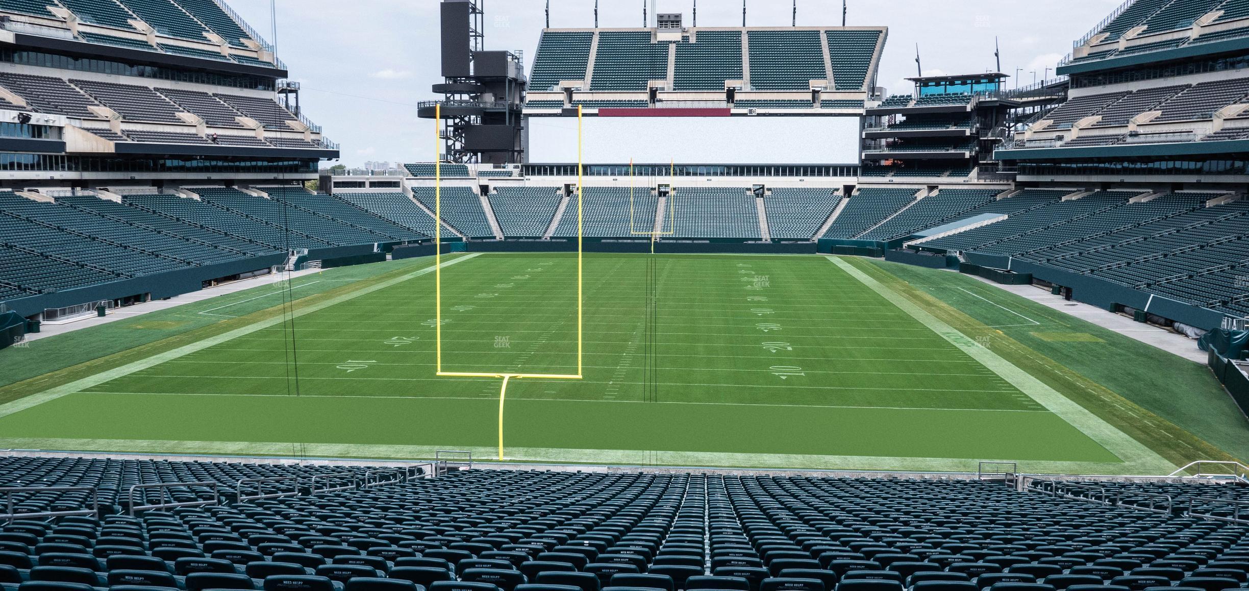 Seating view for Lincoln Financial Field Section 110