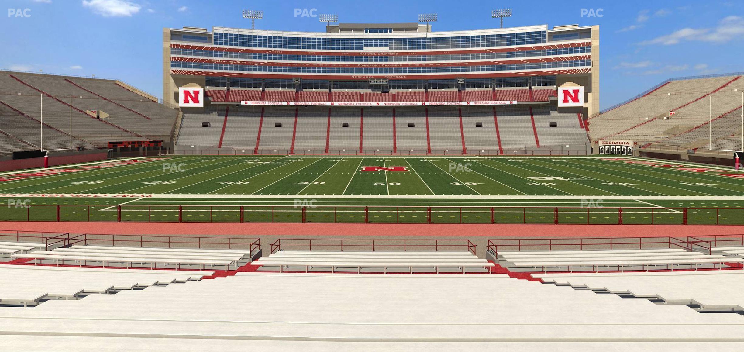 Seating view for Memorial Stadium Nebraska Section 6