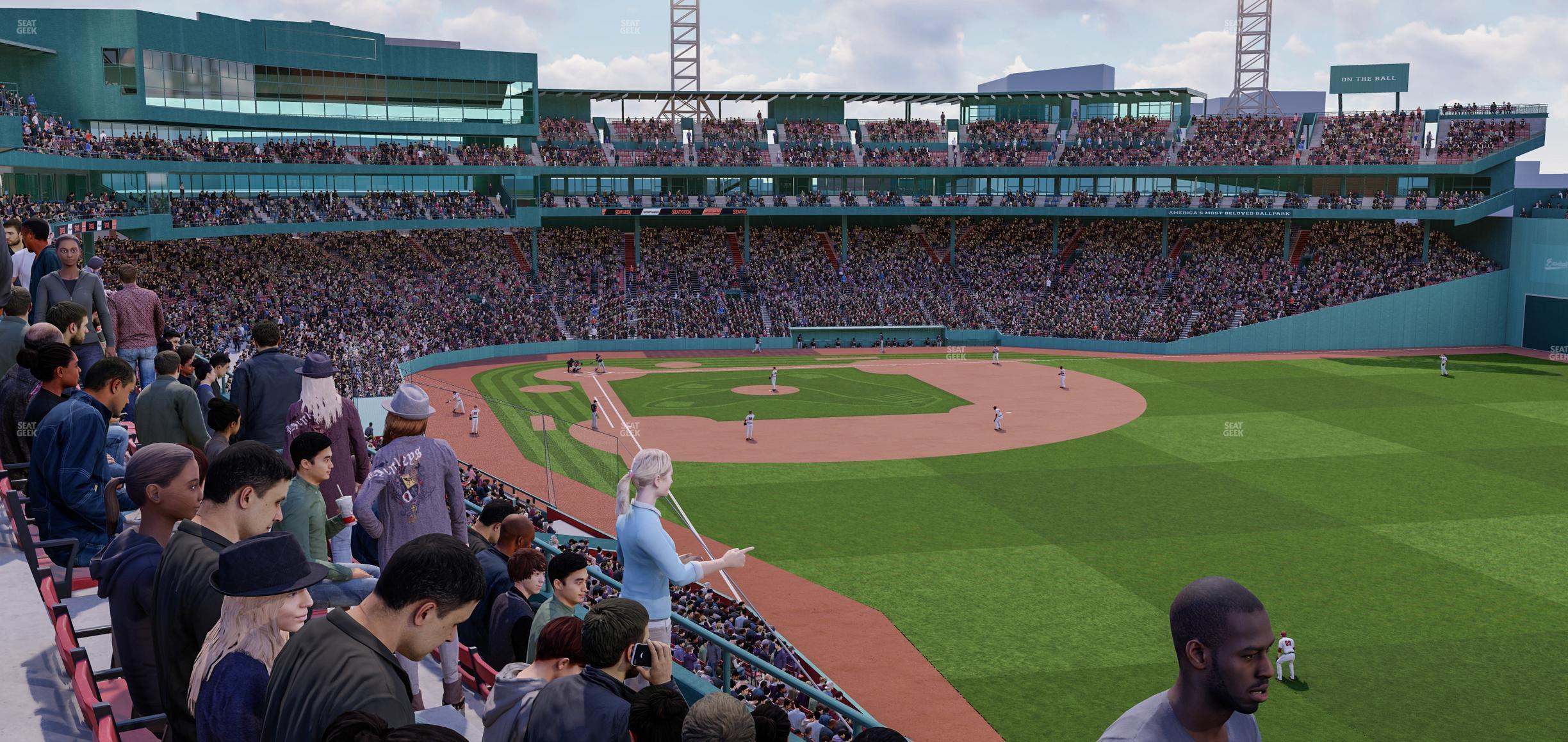 Seating view for Fenway Park Section Right Field Roof Box 41