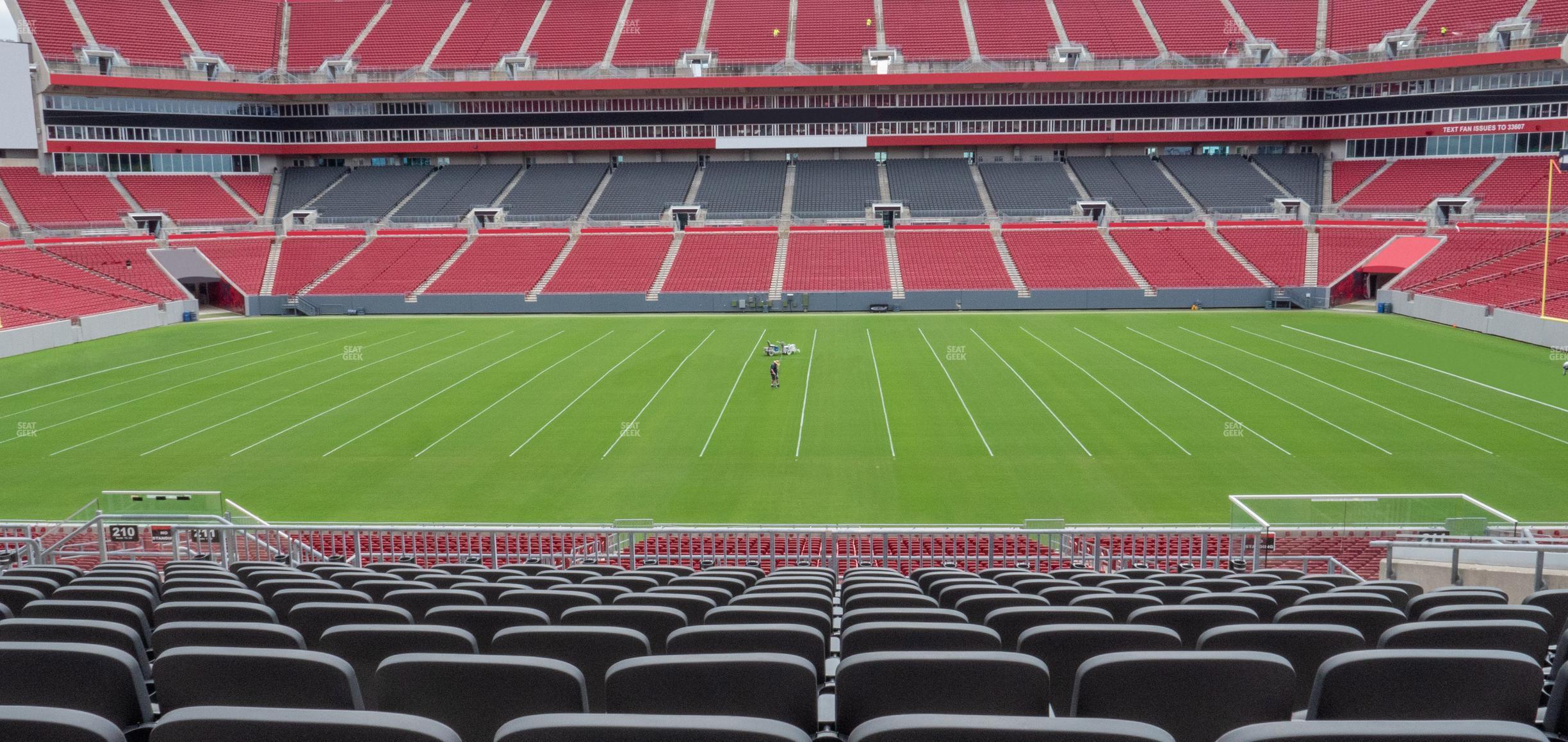 Seating view for Raymond James Stadium Section 211