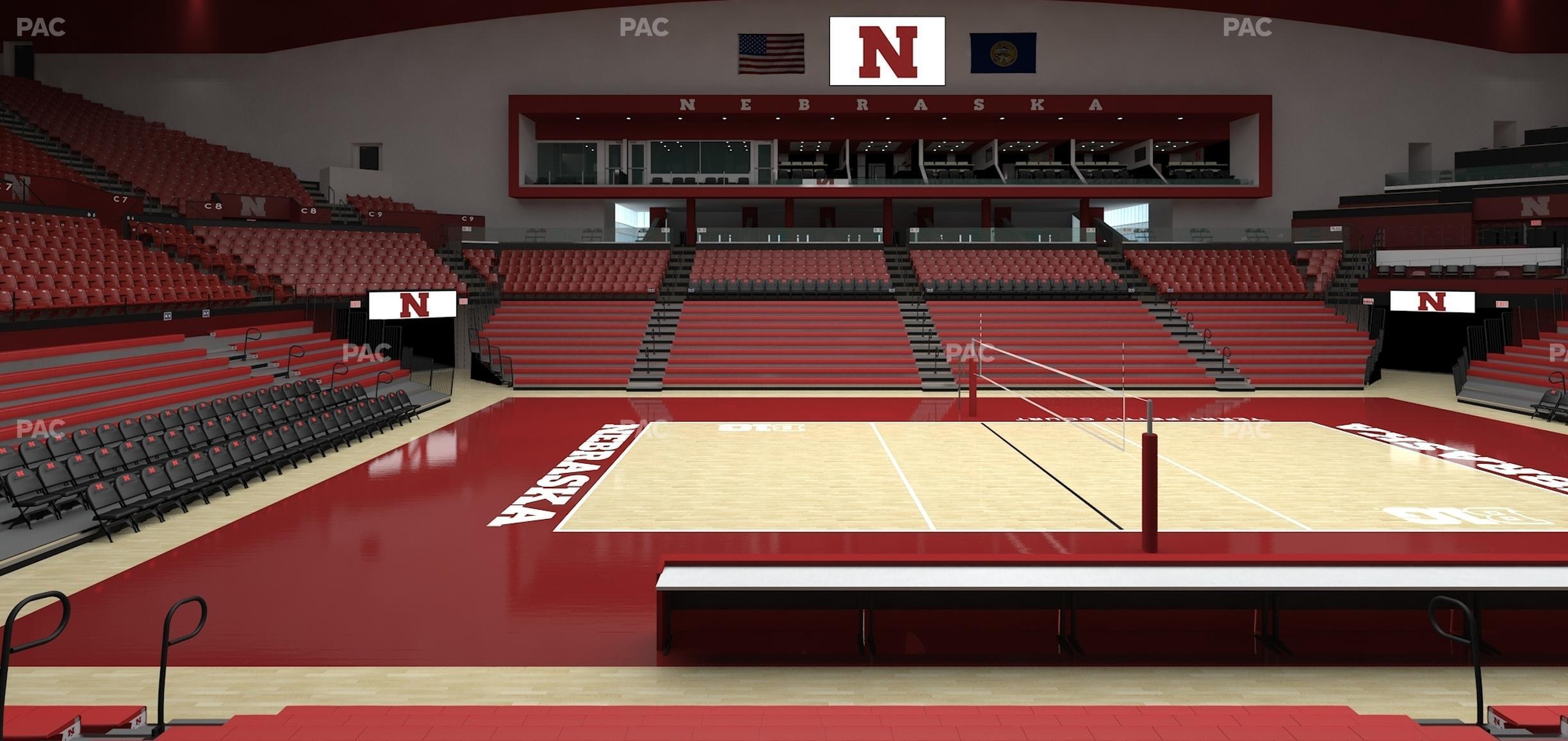 Seating view for Bob Devaney Sports Center Section B 1