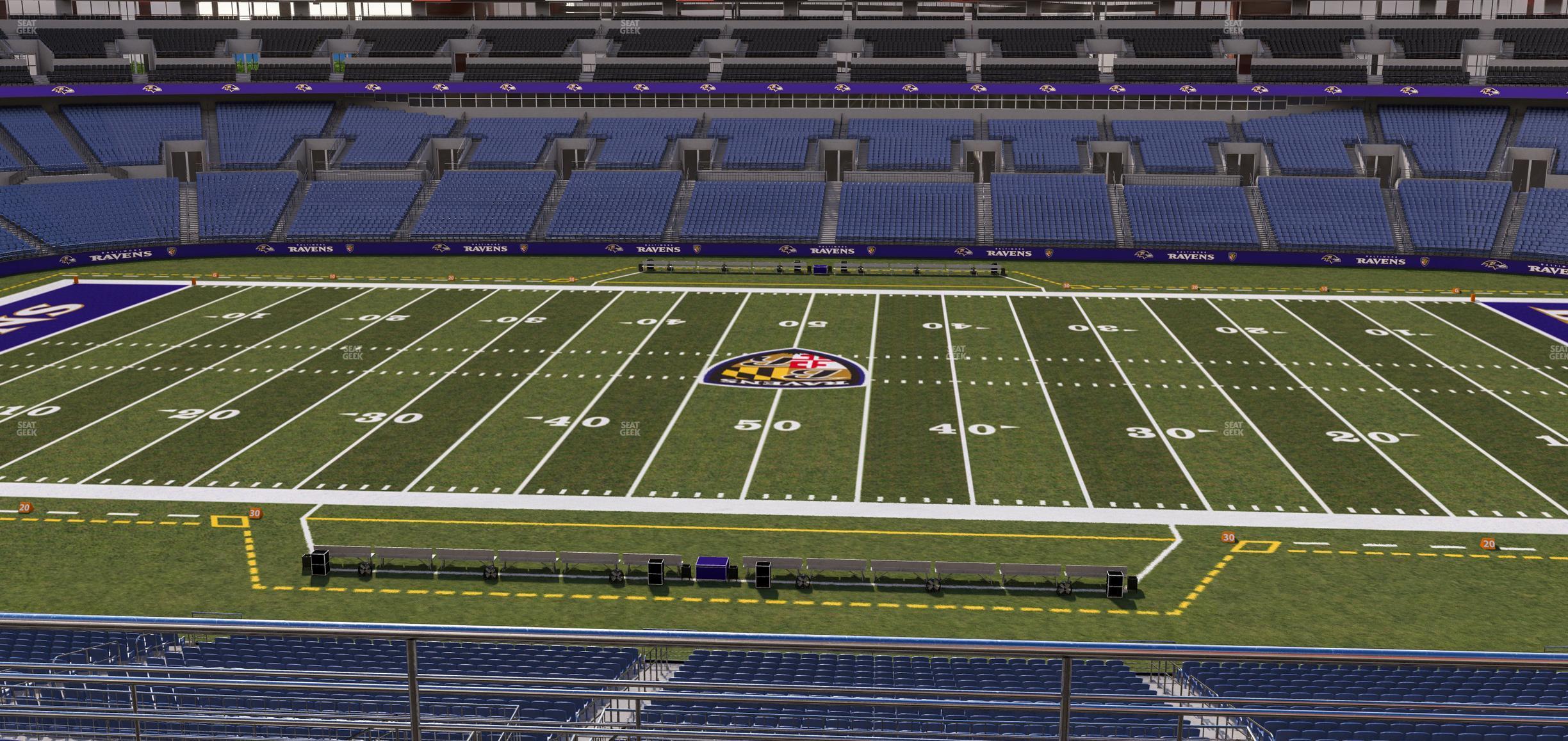 Seating view for M&T Bank Stadium Section 253