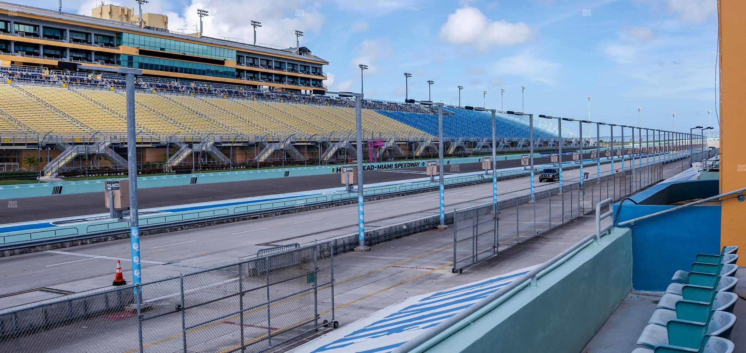 Seating view for Homestead-Miami Speedway Section Pit Road Cabana 8