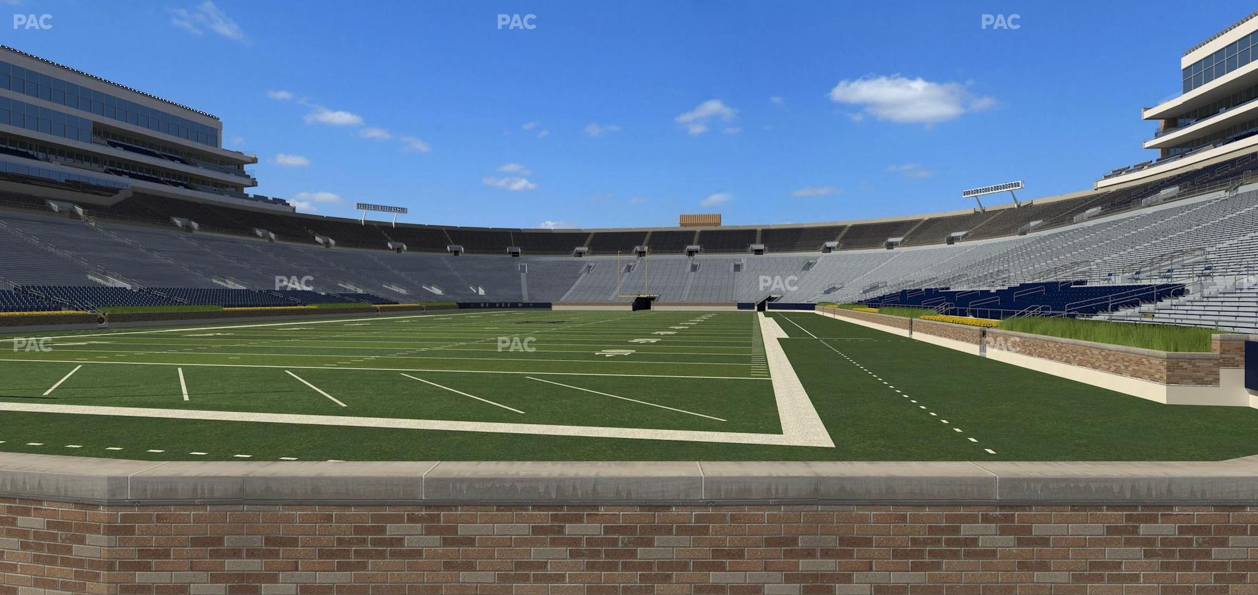 Seating view for Notre Dame Stadium Section 17