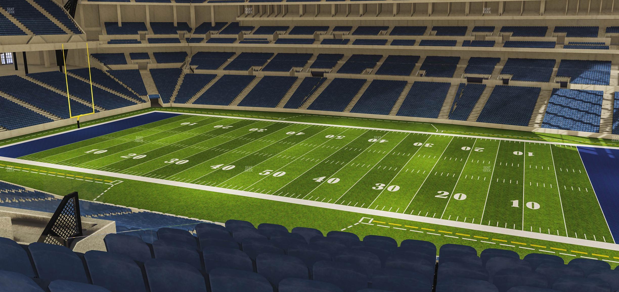 Seating view for Lucas Oil Stadium Section 437