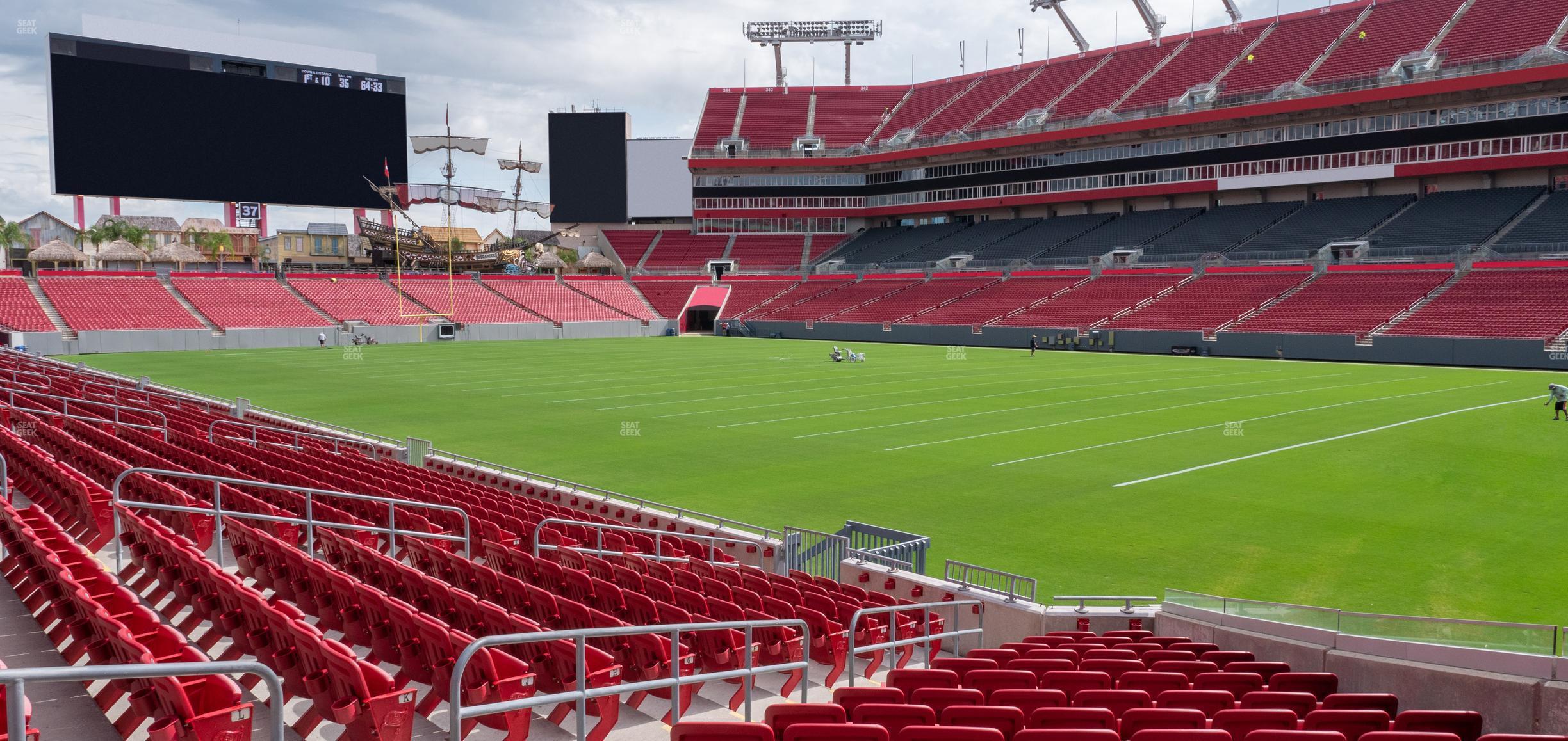 Seating view for Raymond James Stadium Section 118