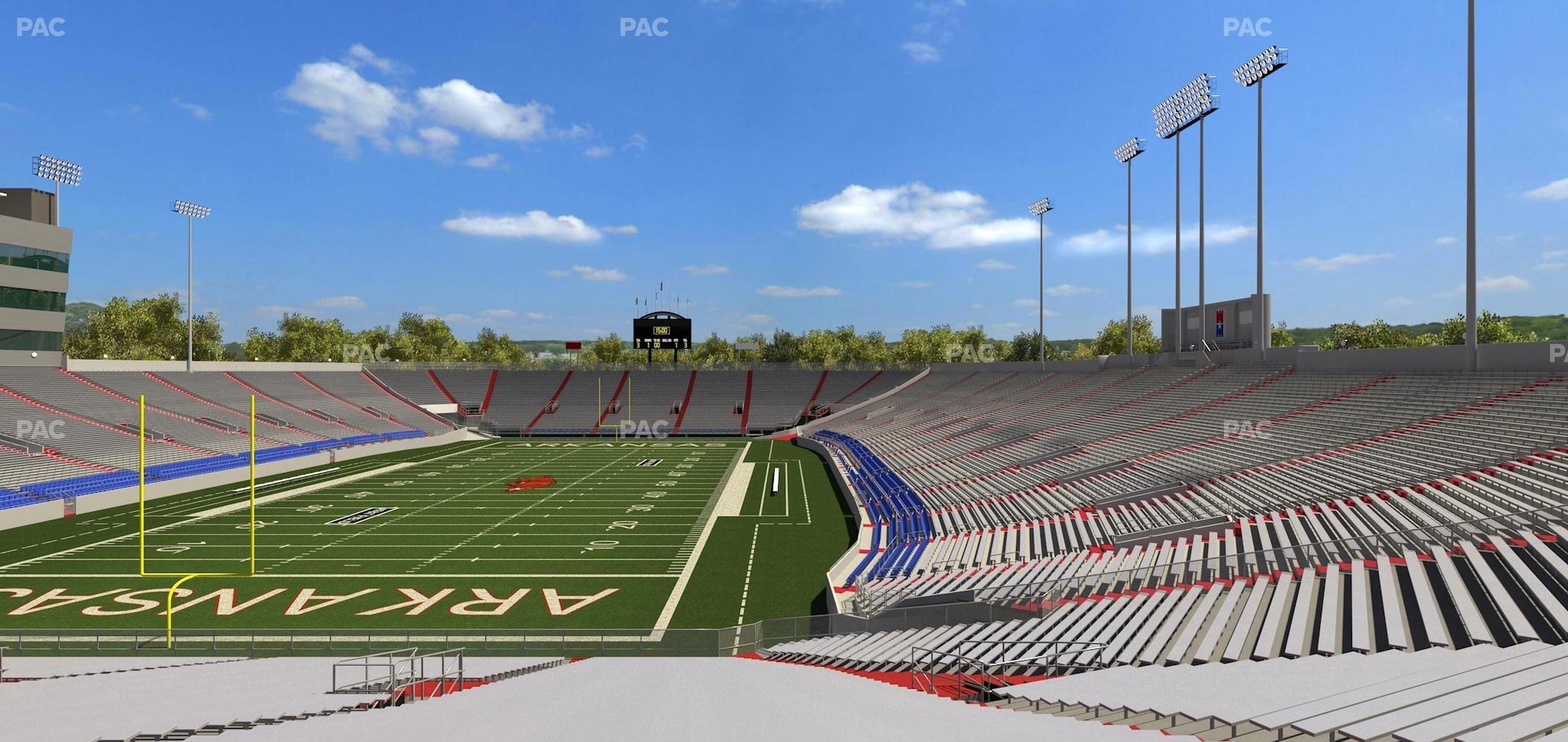 Seating view for War Memorial Stadium (Little Rock) Section 14