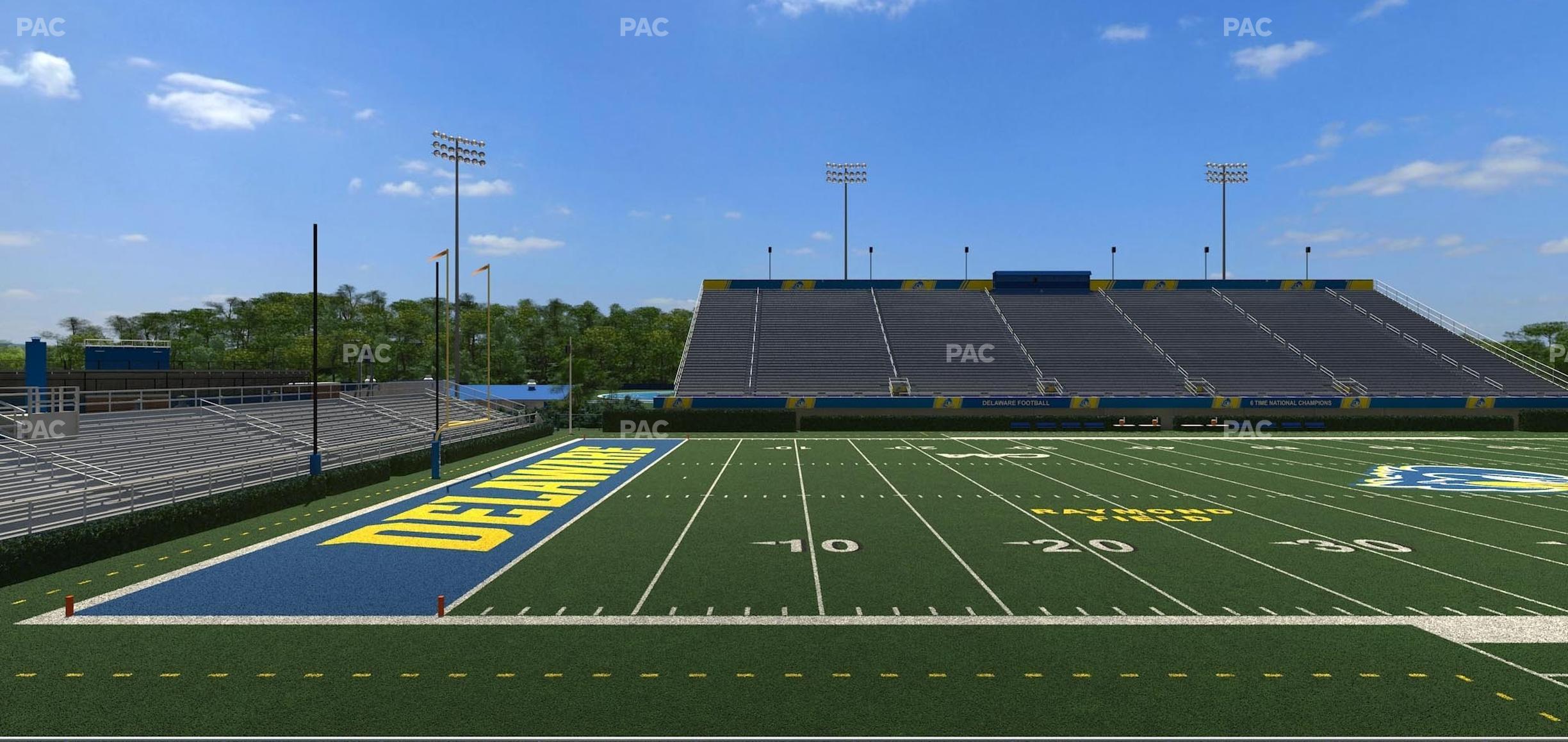 Seating view for Delaware Stadium Section Loge 109 B