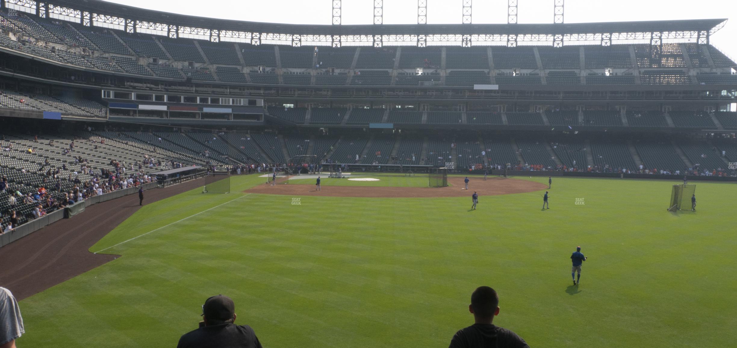 Seating view for Coors Field Section 107