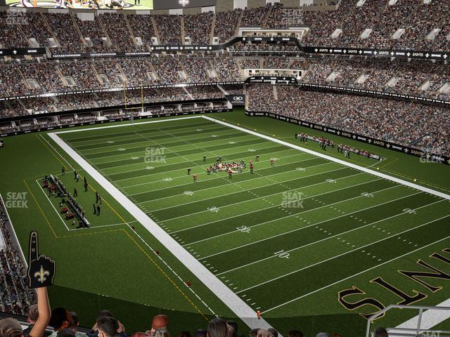 Seating view for Caesars Superdome Section 632