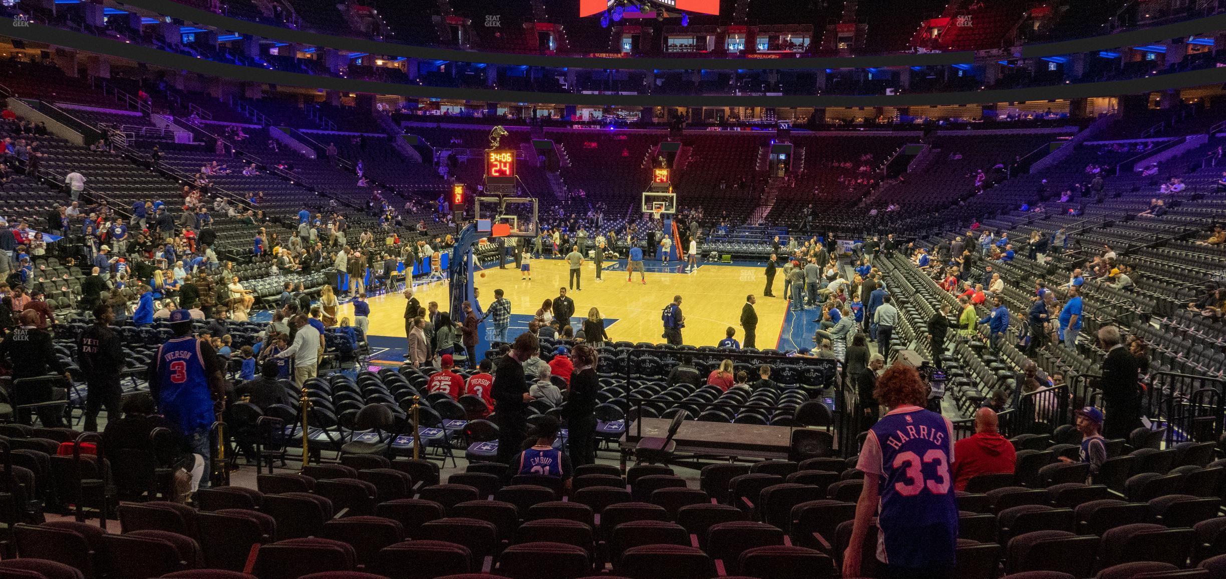 Seating view for Wells Fargo Center Section 108