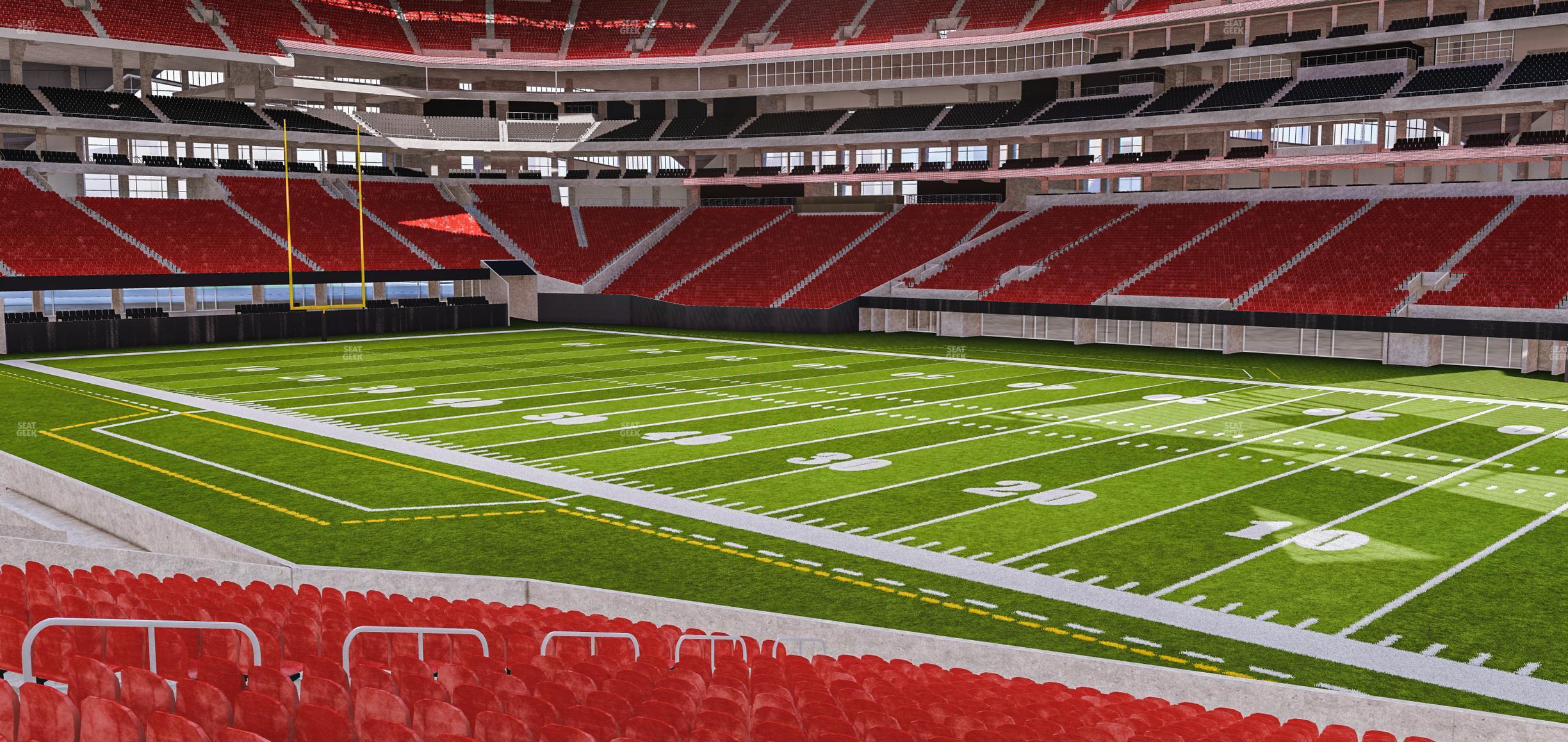 Seating view for Mercedes-Benz Stadium Section 106