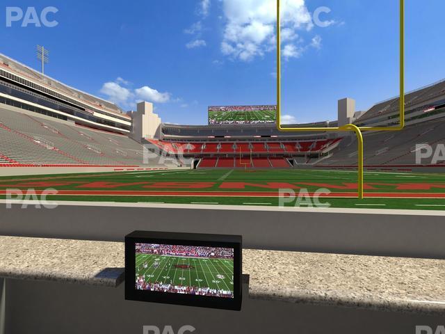 Seating view for Razorback Stadium Section Loge 12