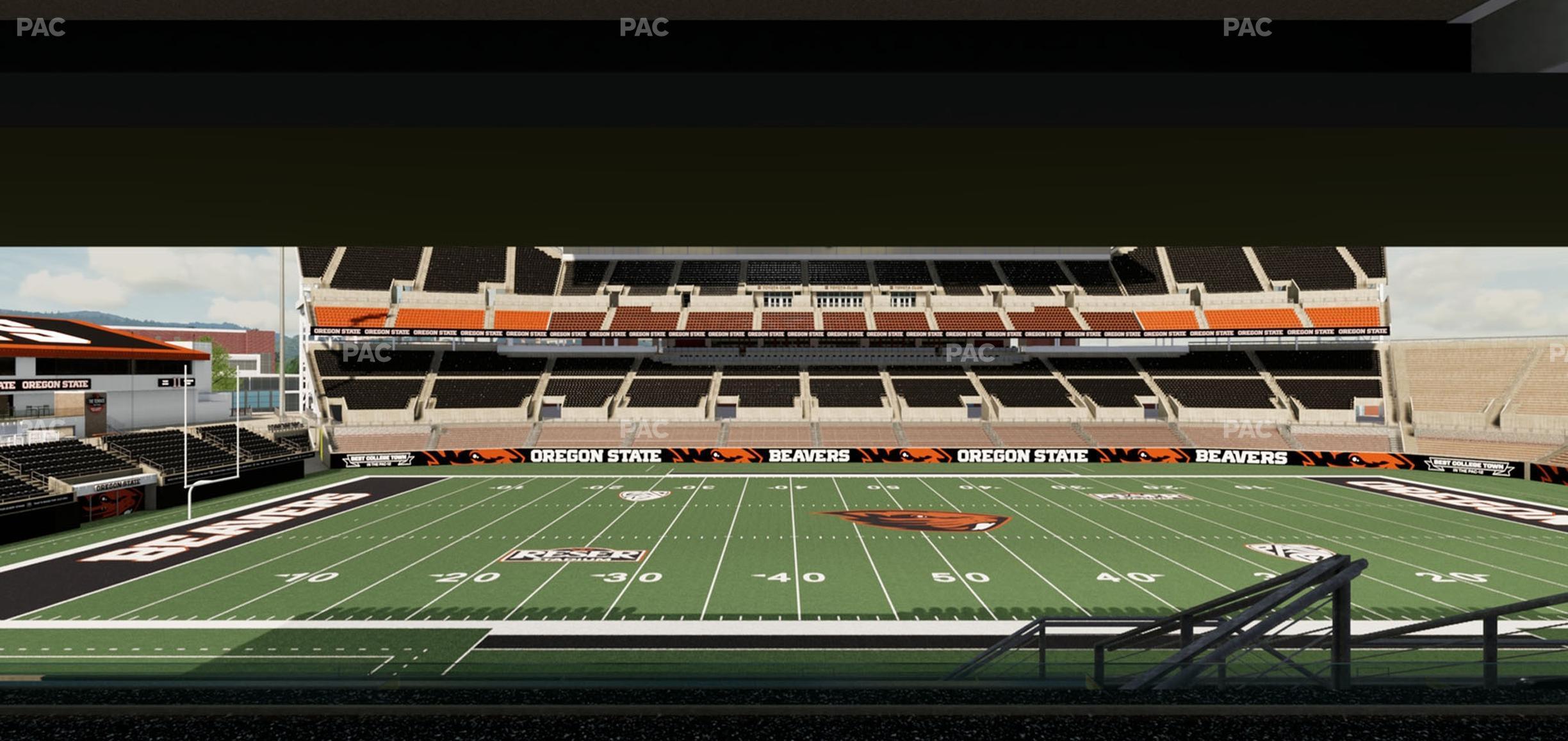 Seating view for Reser Stadium Section Box 21